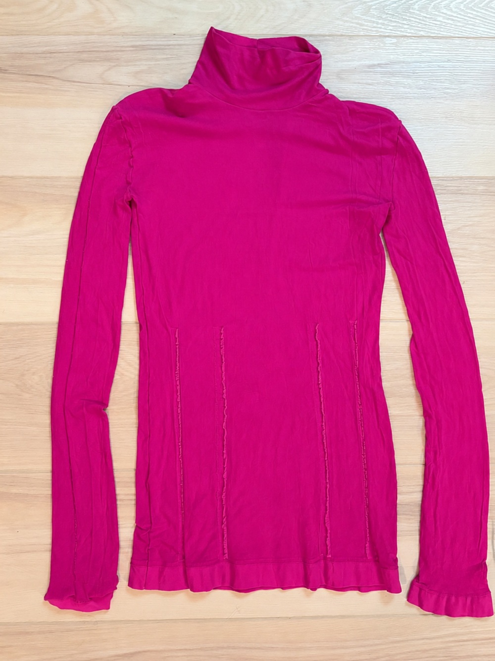 Acne Studios Egaia Semi-Sheer Turtleneck Top
